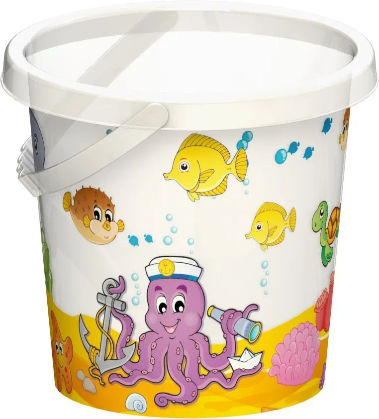 VEDES Großhandel GmbH - Ware OA Eimer transparent ''Octopus'', #17x16cm