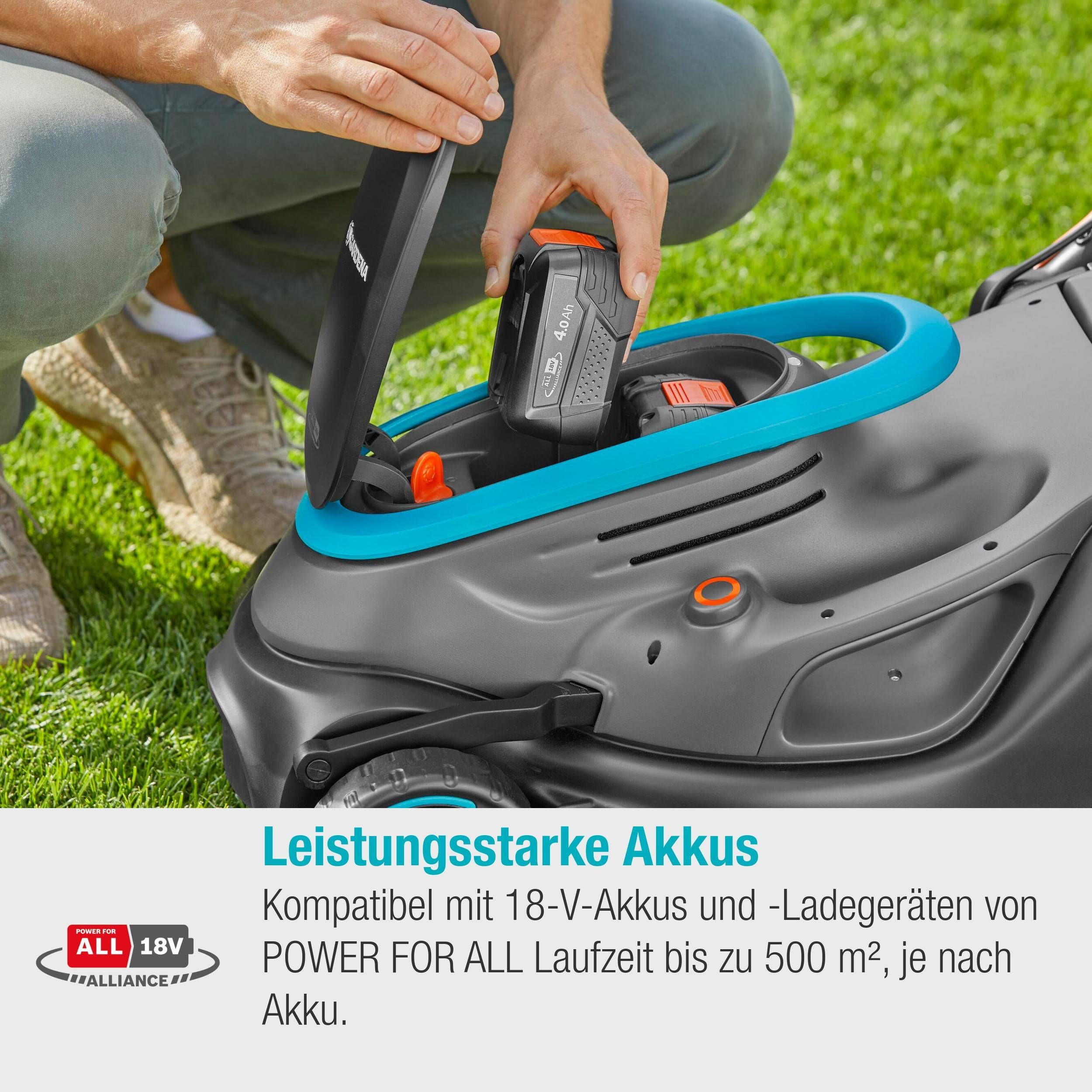Gardena Akku-Rasenmäher PowerMax 37/36V P4A solo