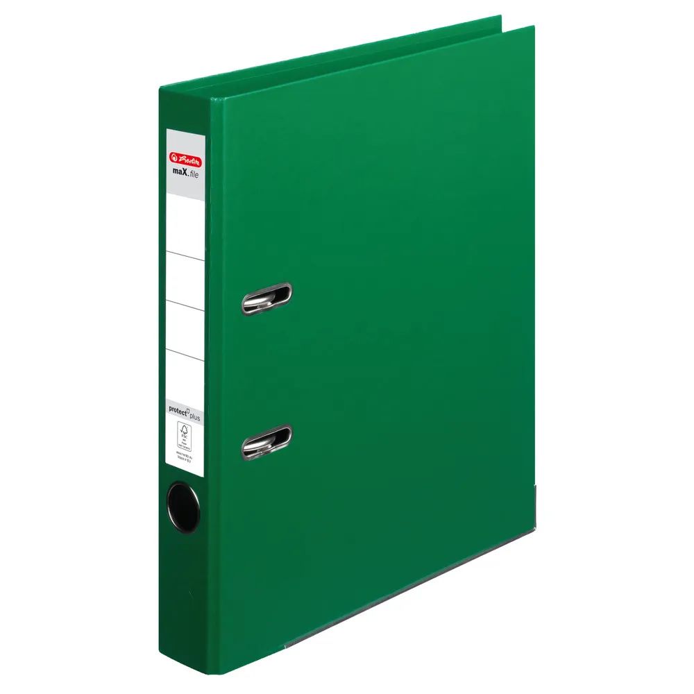 herlitz Ordner maX.file protect plus, A4, 5cm, grün