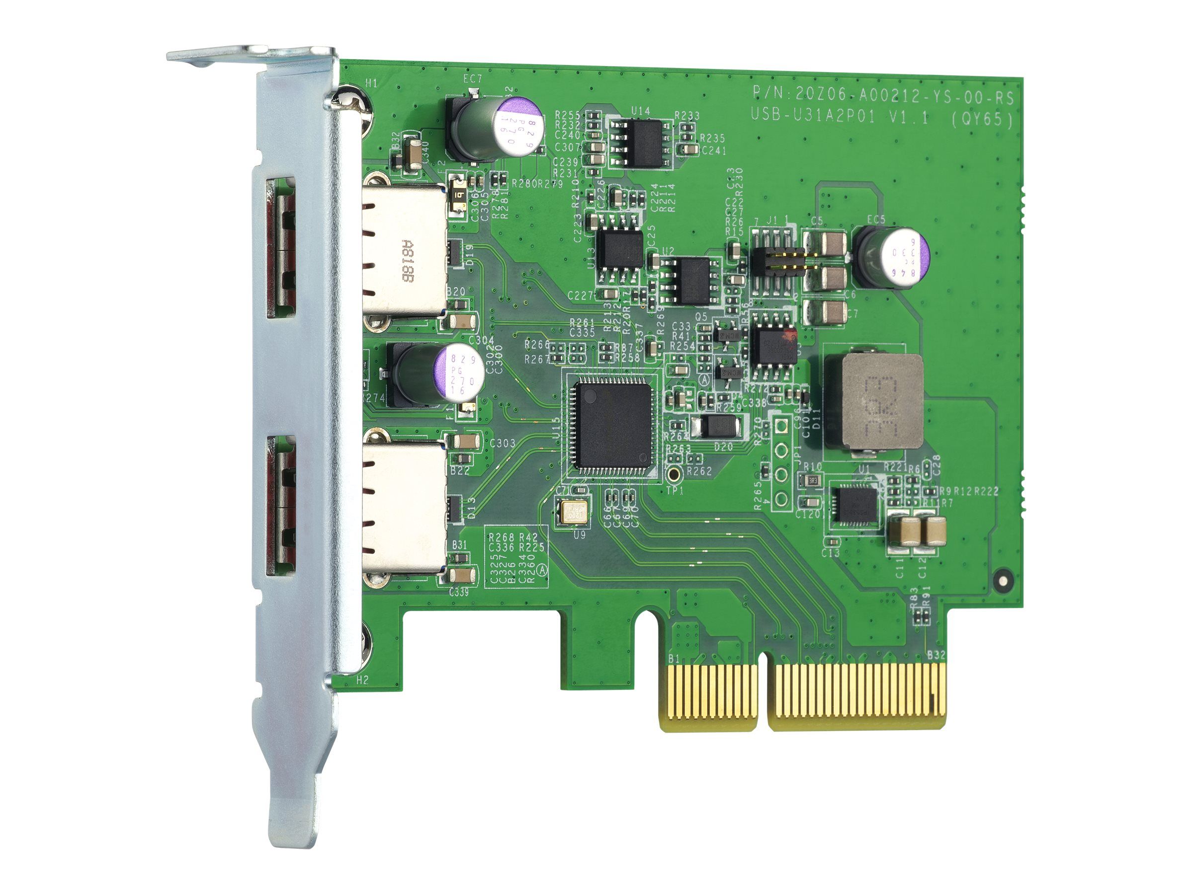 QNAP QXP-10G2U3A - USB-Adapter - PCIe 2.0 x2 Low-Profile