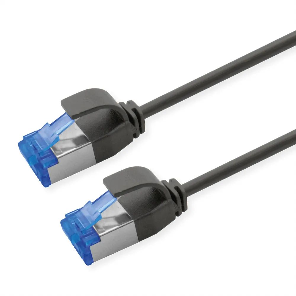 ROLINE Patchkabel Cat.6A (Class EA) S/FTP (PiMF), LSOH, PoE, schwarz, 10 m