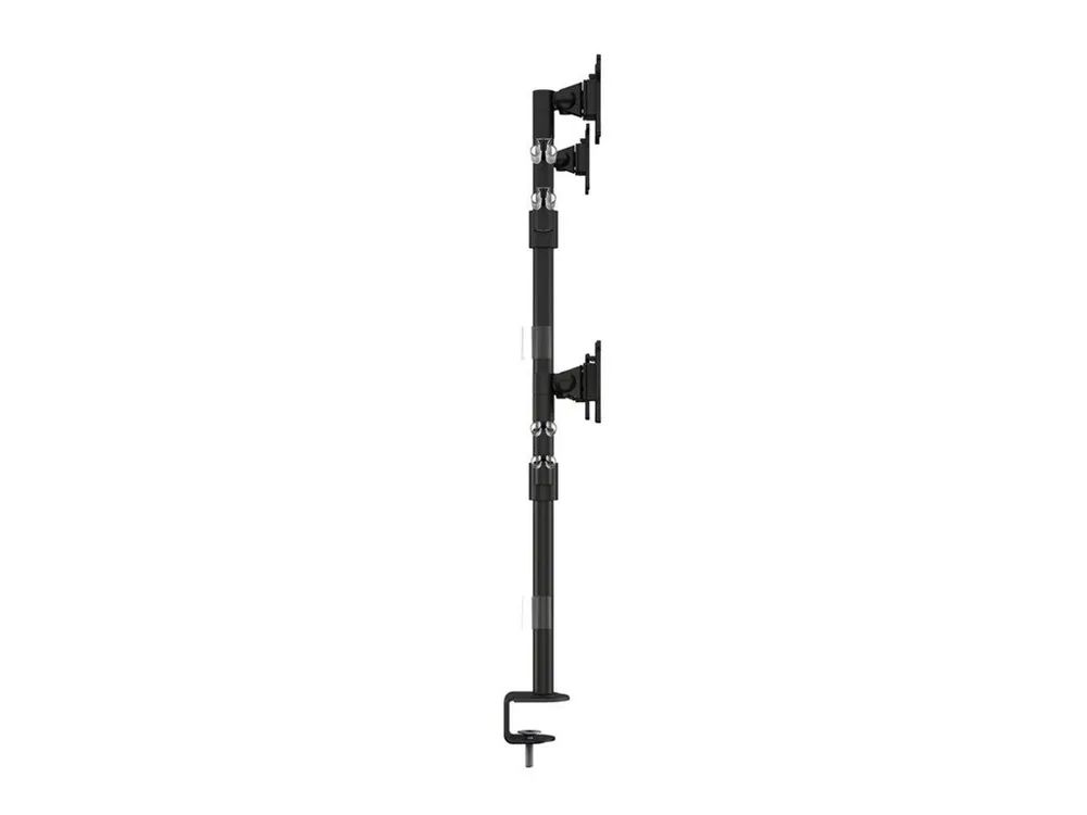 Hagor Multibrackets M VESA Deskmount Officeline Quad - Aufstellung - einstellbarer Arm - für 4 LCD-Anzeigen - Stahl - Schwarz - Bildschirmgröße: 38.1-76.2 cm (15"-30")
