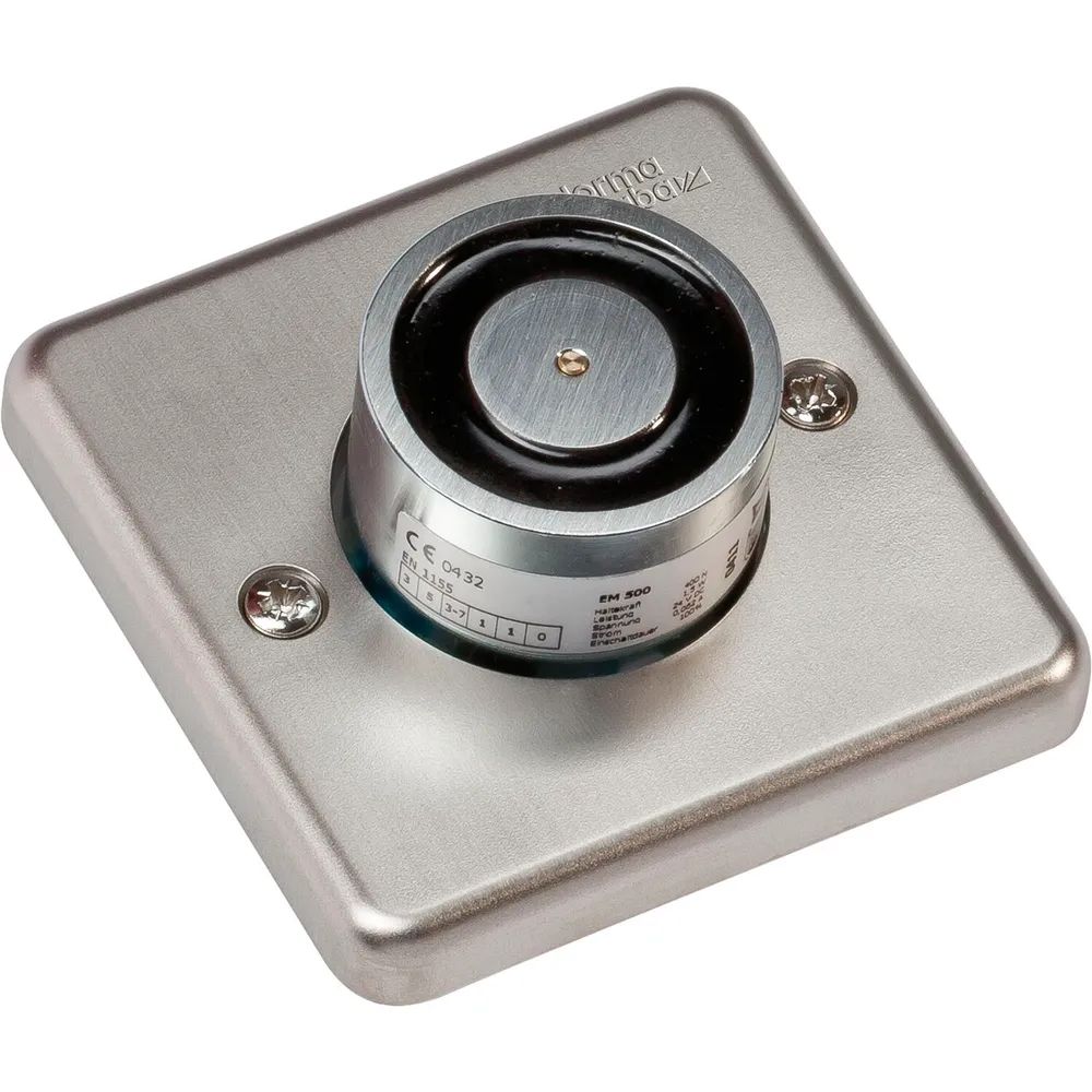Dormakaba Austria GmbH  DORMAKABA Haftmagnet mit Grundplatte 500 G Edelstahl-Effekt