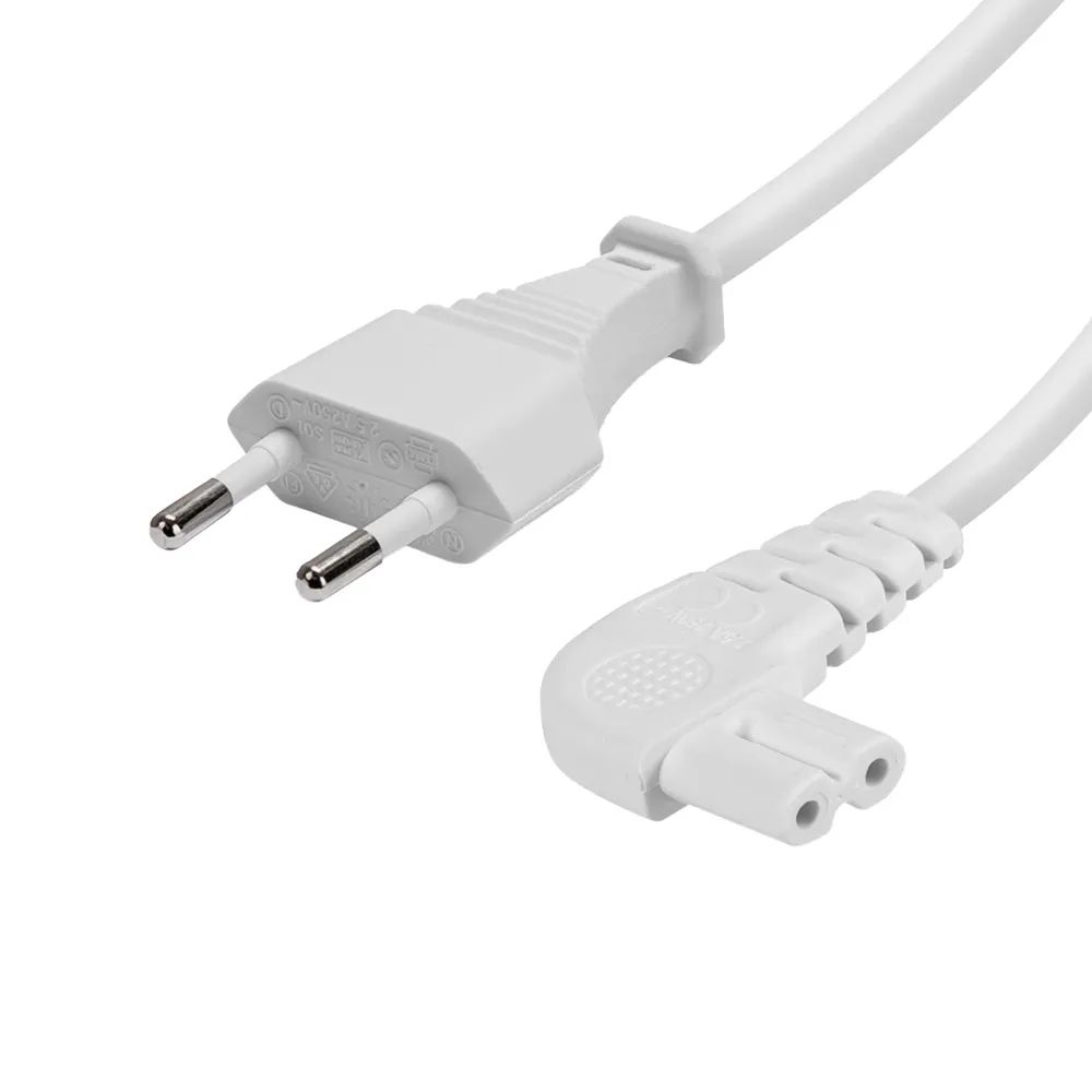 VIVANCO Euro Netzanschlussleitung gewinkelt, 2m