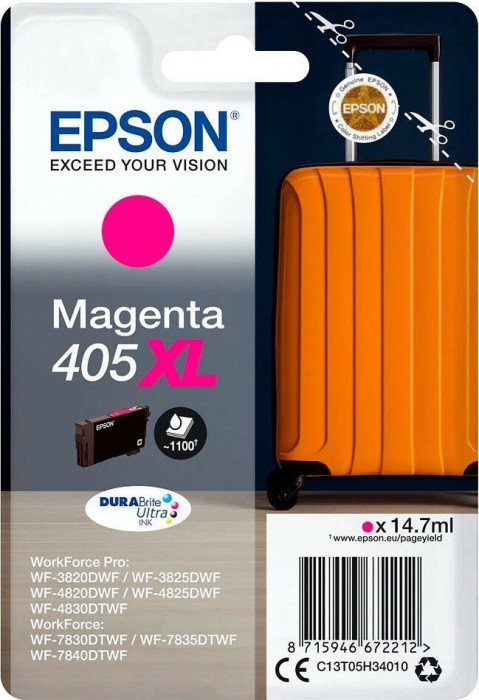 Epson Tinte Koffer 405XL Single, magenta