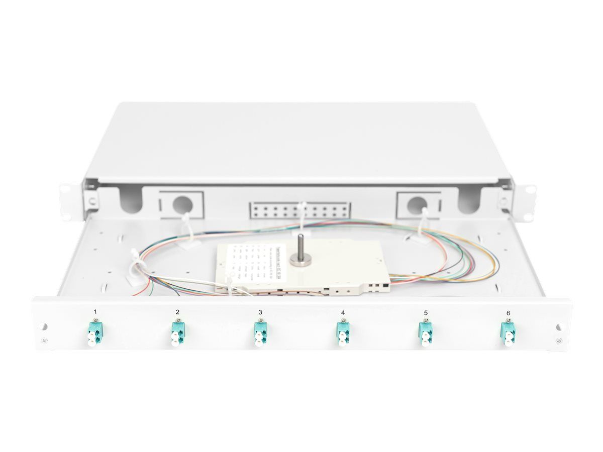 DIGITUS LWL Spleißbox, bestückt, LC, OM3