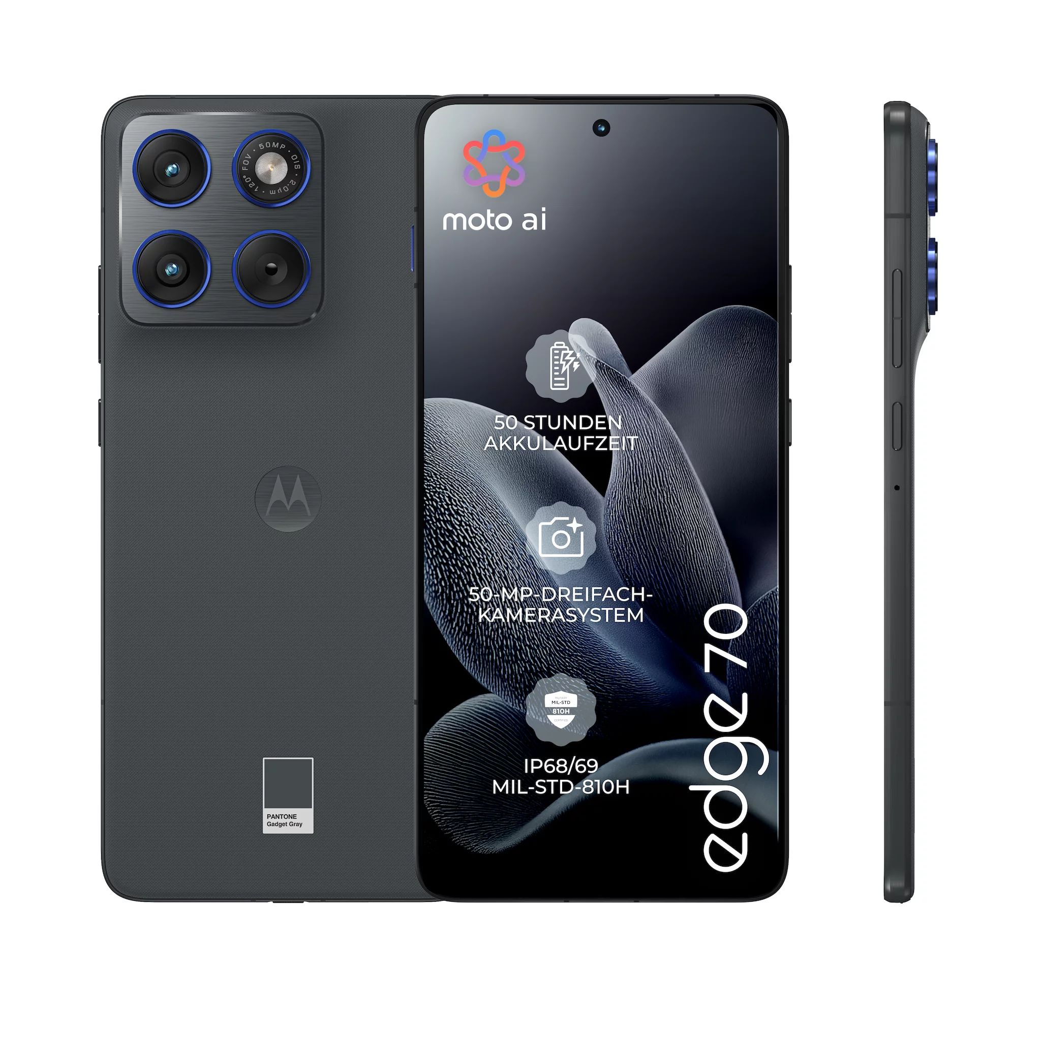 MOTOROLA EDGE 70 PANTONE® GADGET GRAY