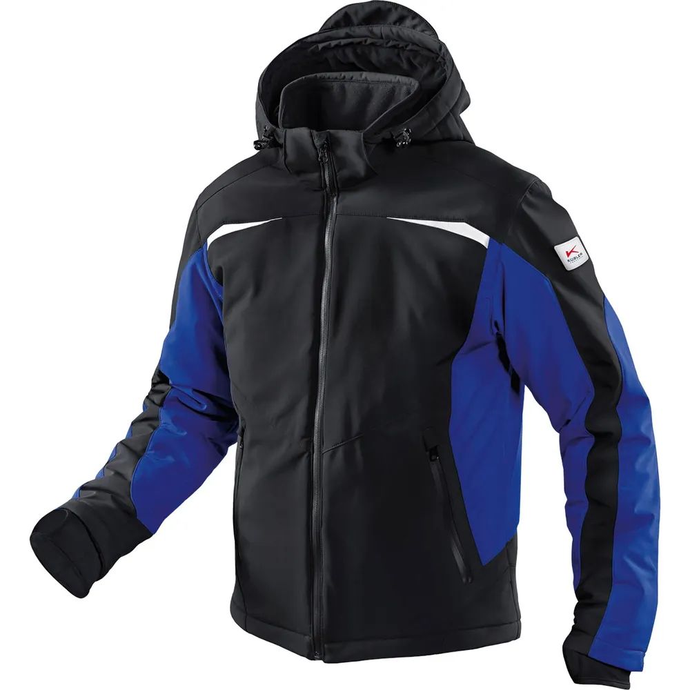 KÜBLER Winter-Softshelljacke Form 1041 schwarz/kornblau S