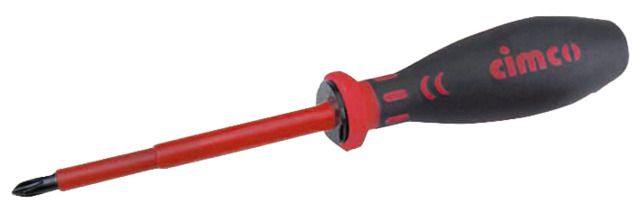 CIMCO Schraubendreher Isoliert Kreuz 80mm Prüfspannung 1000V PH1 DIN 7438