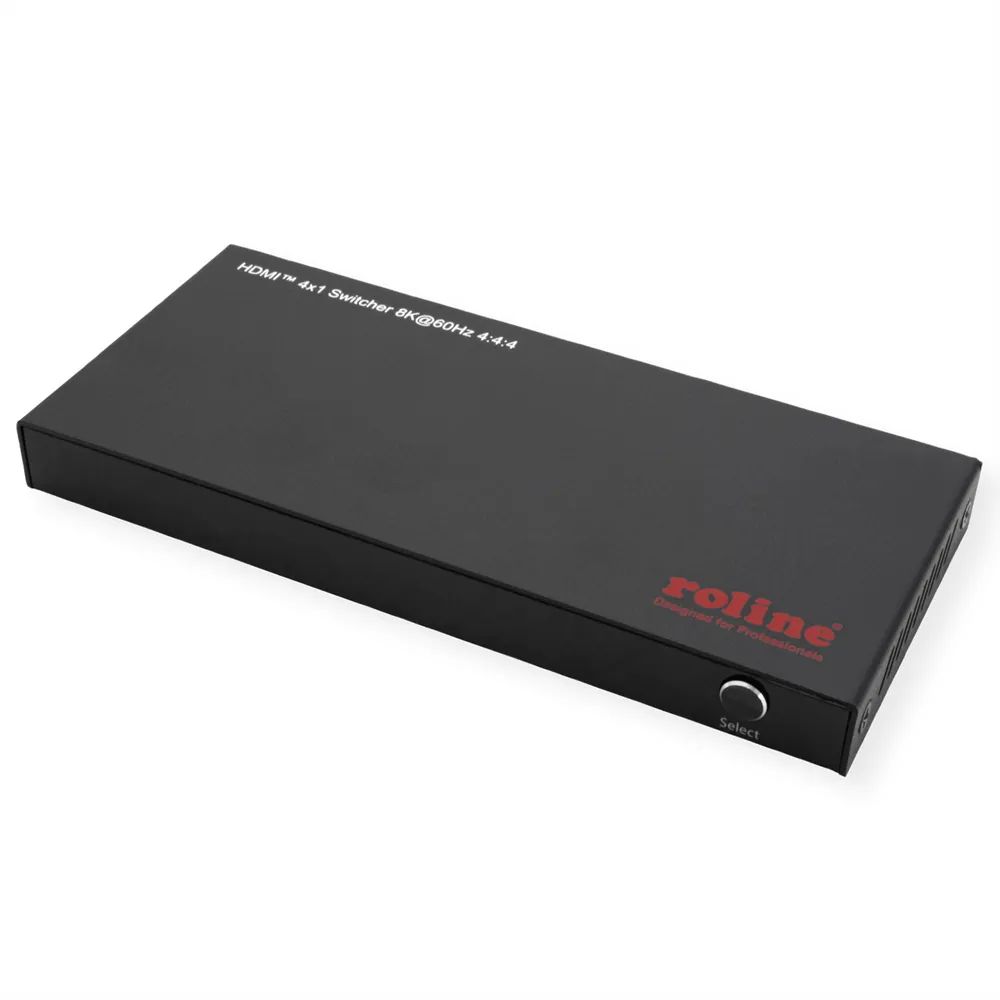 ROLINE 8K HDMI Switch, 4-fach, mit IR-Fernbedienung