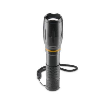 Hama LED-Taschenlampe "W200", Batterien, Zoom, COB, Aluminium, 3 Modi