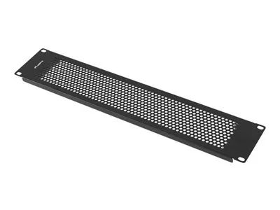 Lanberg Rack - Leerkonsole - mesh - Schwarz, RAL 9004 - 2U - 48.3 cm (19")