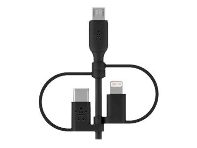 Belkin BoostCharge Universal - USB-Kabel - USB männlich zu Micro-USB Typ B, Lightning, 24 pin USB-C männlich