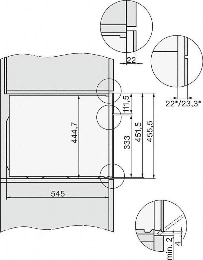 Miele Kompakt-Backofen H 7440 BM Graphitgrau
