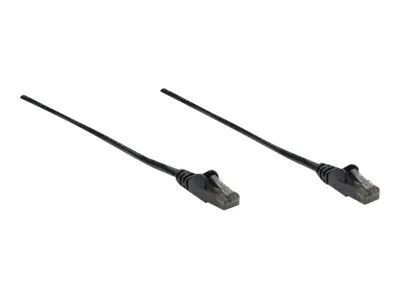 Intellinet Network Patch Cable, Cat6, 10m, Black, CCA, U/UTP, PVC, RJ45, Gold Plated Contacts, Snagless, Booted, Lifetime Warranty, Polybag - Patch-Kabel - RJ-45 (M)