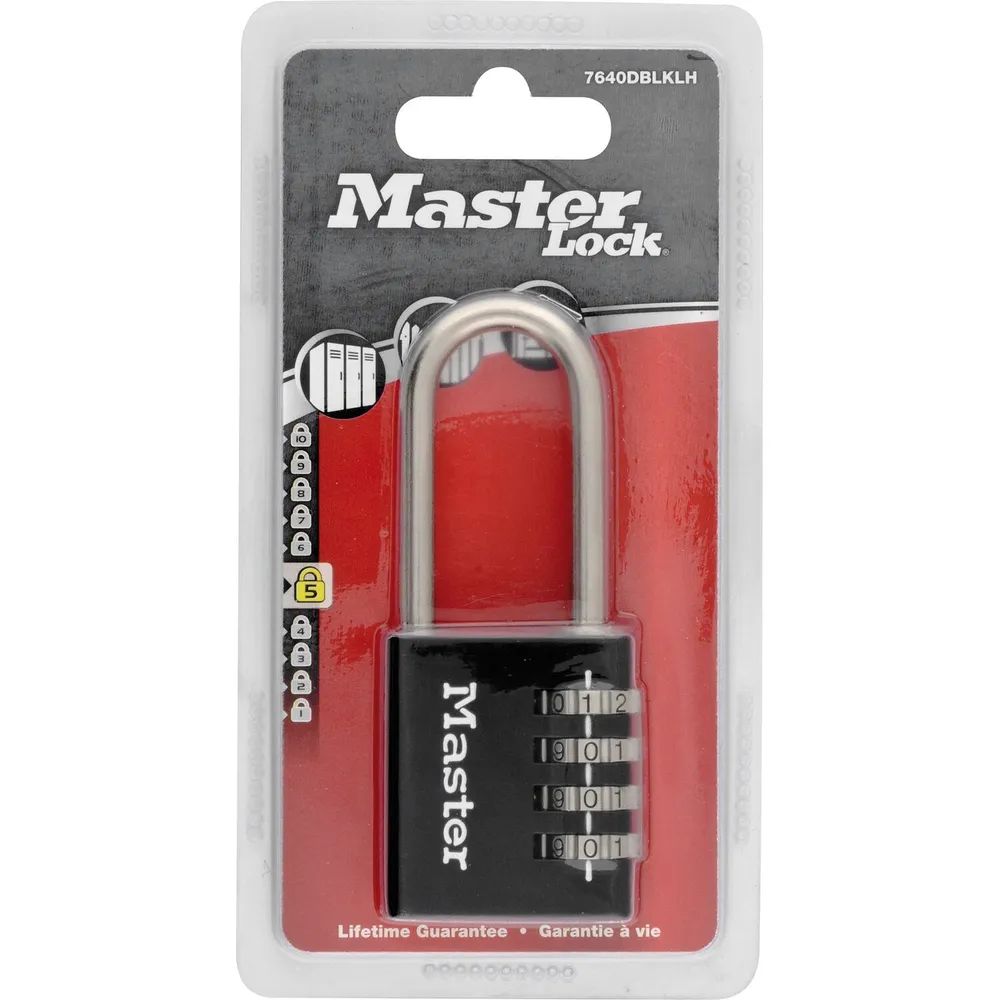 MASTER LOCK Vorhangschloss 7640 EURDBLKLH Zahlenschloss, 40 mm, SB