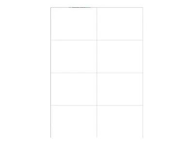 MEDIARANGE Matt - permanenter Klebstoff - Mattes Weiß - 105 x 74 mm 400 Etikett(en) (50 Bogen x 8)