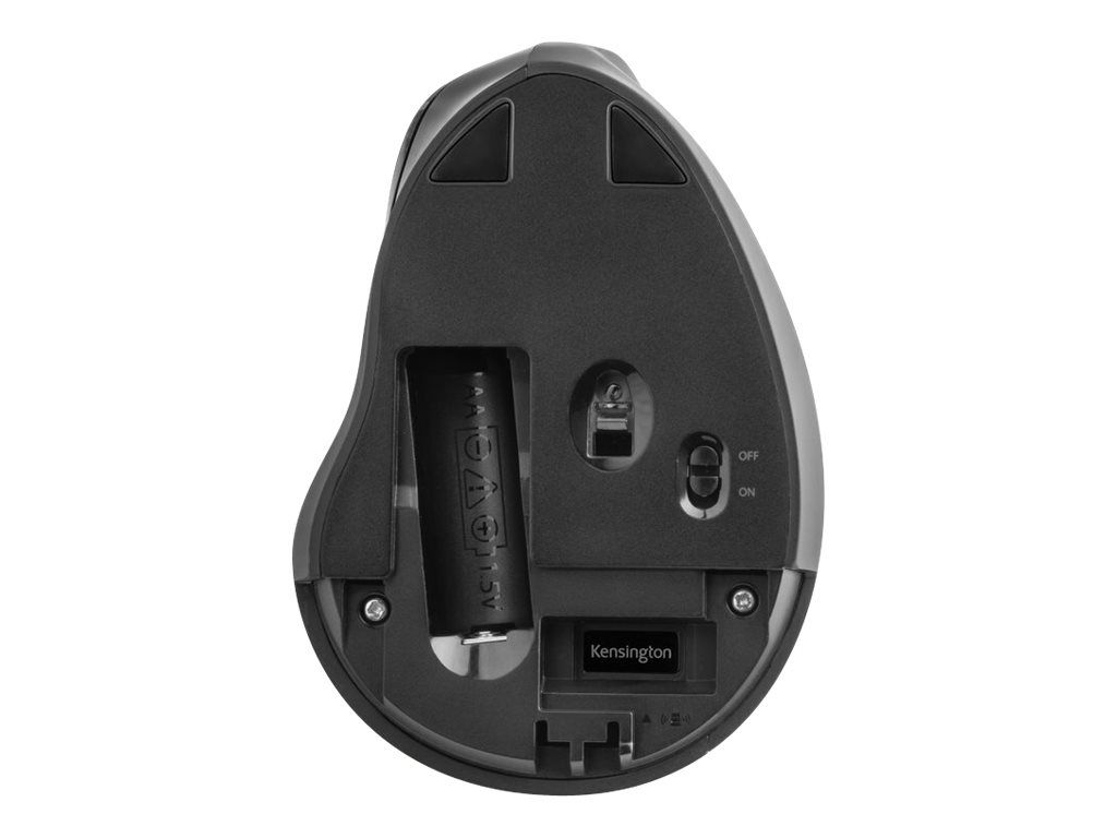 Kensington Pro Fit Ergo Vertical Wireless Mouse - Vertikale Maus - ergonomisch - Für Rechtshänder - 6 Tasten - kabellos - 2.4 GHz - kabelloser Empfänger (USB)