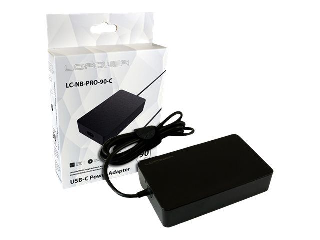 LC-Power LC-NB-PRO-90-C - Netzteil - 90 Watt - 4.5 A (24 pin USB-C)