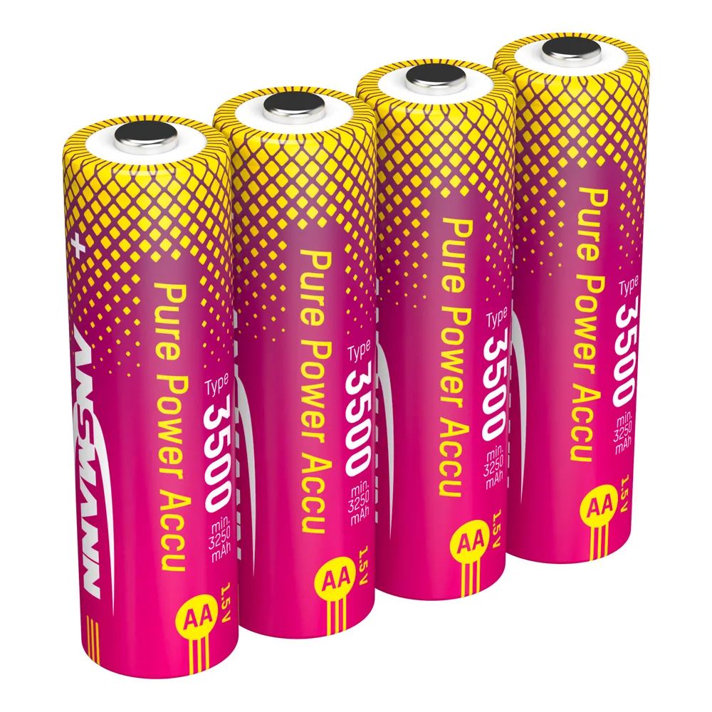 Ansmann Akku AA PurePower 3500 4er Li-Ion - Akku - Mignon (AA)