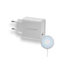 RealPower PC-MagSet - Drinnen - AC - Kabelloses Aufladen - Weiß