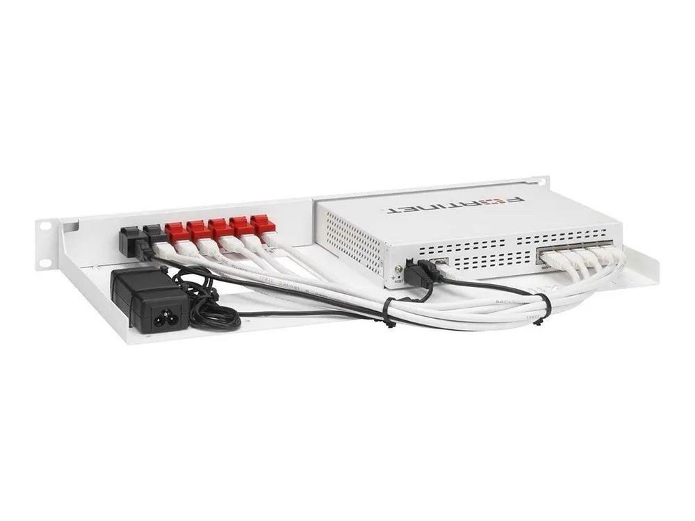 Rackmount.IT RM-FR-T14 - Montagesatz für Netzwerkgeräte - Rack montierbar - RAL 9003, Signal White - 1U - 48.3 cm (19")