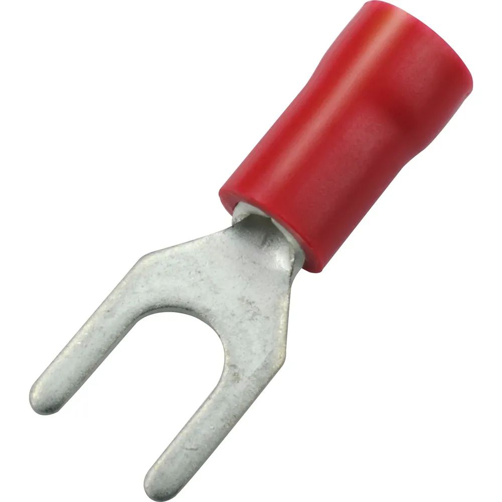 Edler Systems Kabeltechnik GmbH Gabelkabelschuh M5 Querschnitt 0,5 - 1,5 mm² isoliert rot
