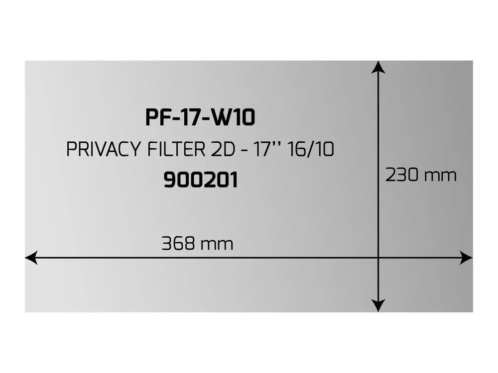 PORT Designs PORT Professional - Blickschutzfilter für Bildschirme - 43.2 cm (17")