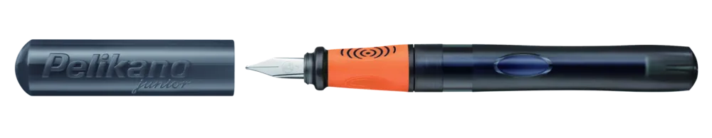 Pelikan Pelikano® Junior Schreiblernfüller für Linkshänder, Anthrazit, Feder L, Faltschachtel