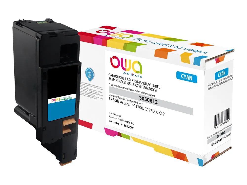 Armor OWA - Mit hoher Kapazität - Cyan - kompatibel - wiederaufbereitet - Tonerpatrone (Alternative zu: Epson S050613)