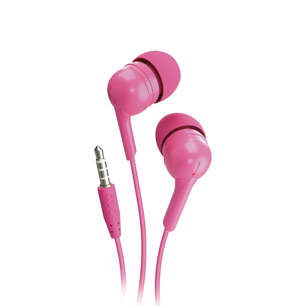 SBS STUDIO MIX 10 Stereo In-Ear Headset mit Klinkenkabel pink