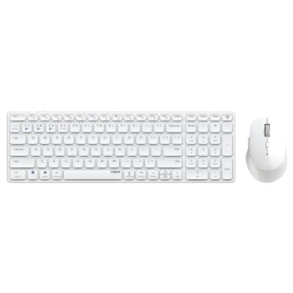 Kabelloses Multimodus-Desktop-Set "9700M", Weiß, QWERTZ RU