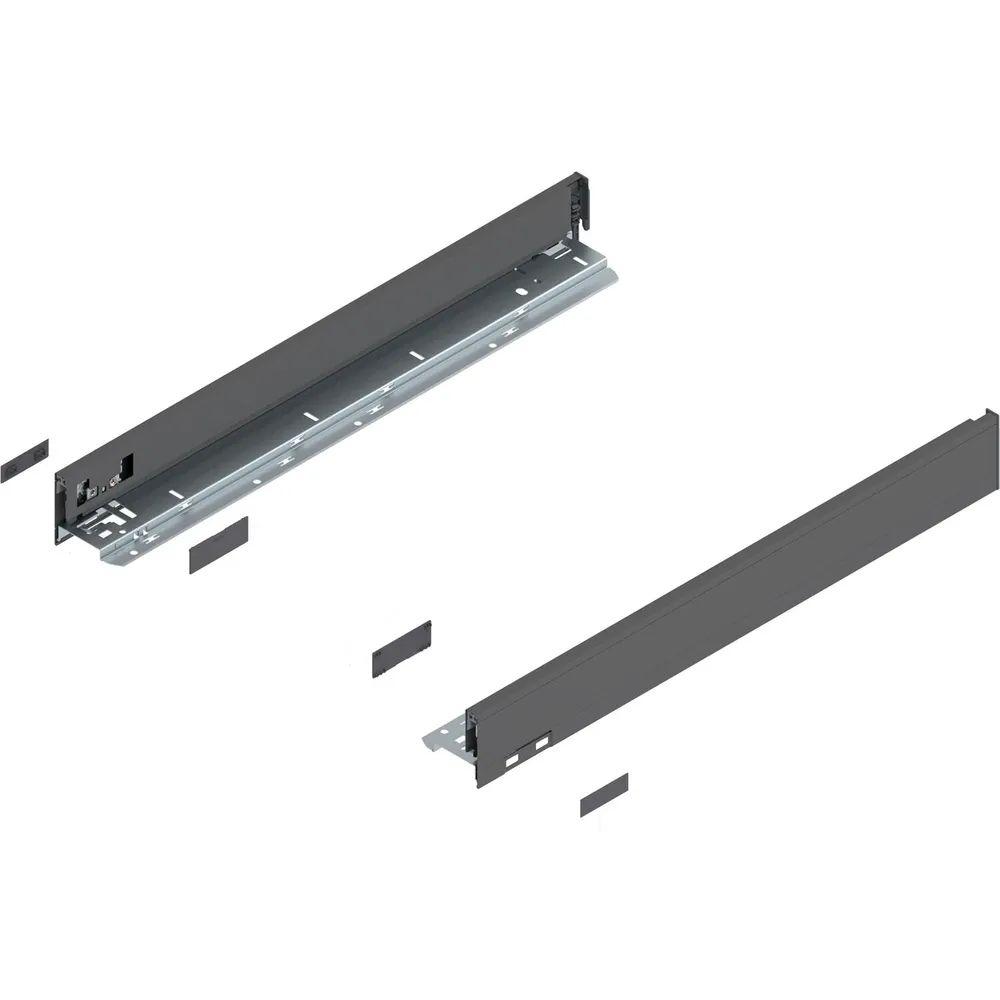 BLUM LEGRABOX pure Zarge Höhe N, NL 550, Oriongrau-matt