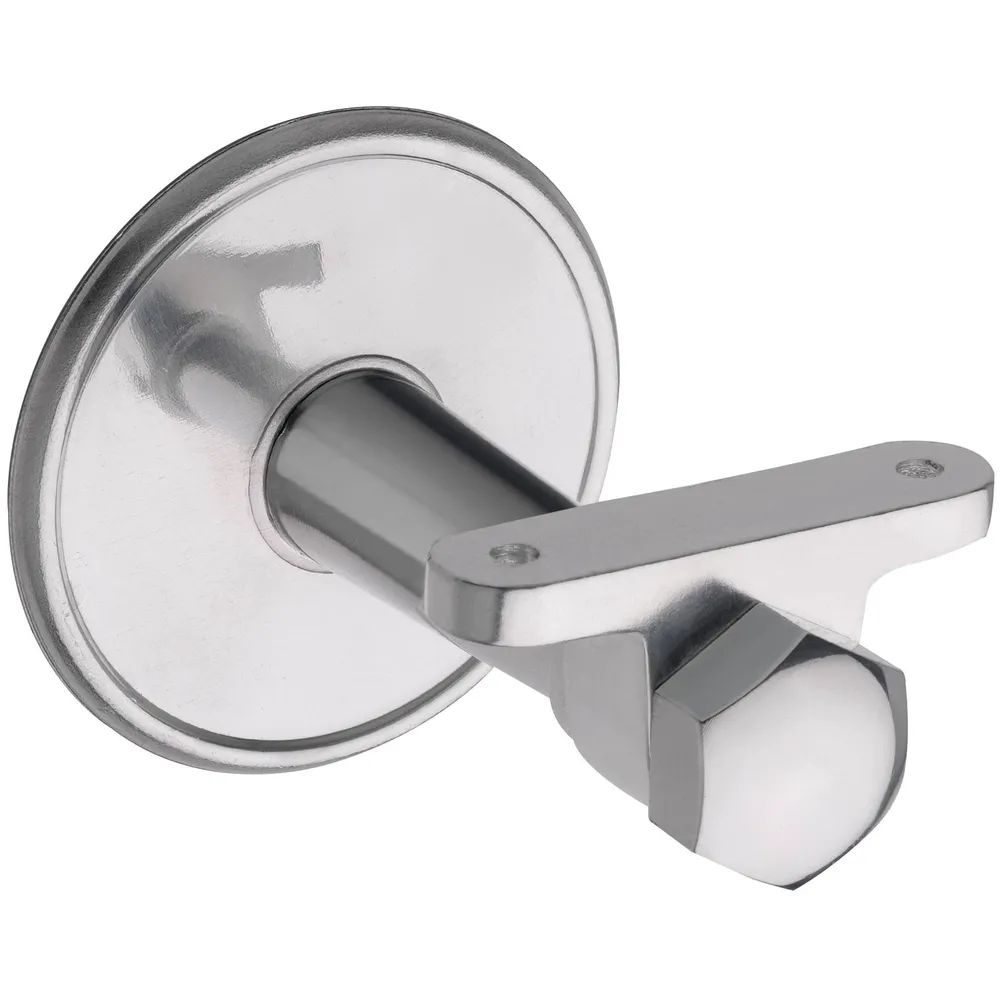Schösswender Handlaufträger, Rosetten ø 70 mm, Wandabstand 65 mm, Aluminium poliert