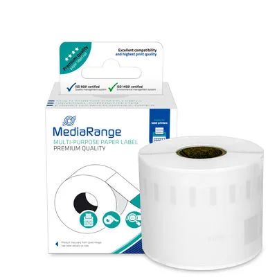 Media Range MediaRange Universal Papieretiketten 54x101mm 99014 220 Stk. schwarz auf weiß