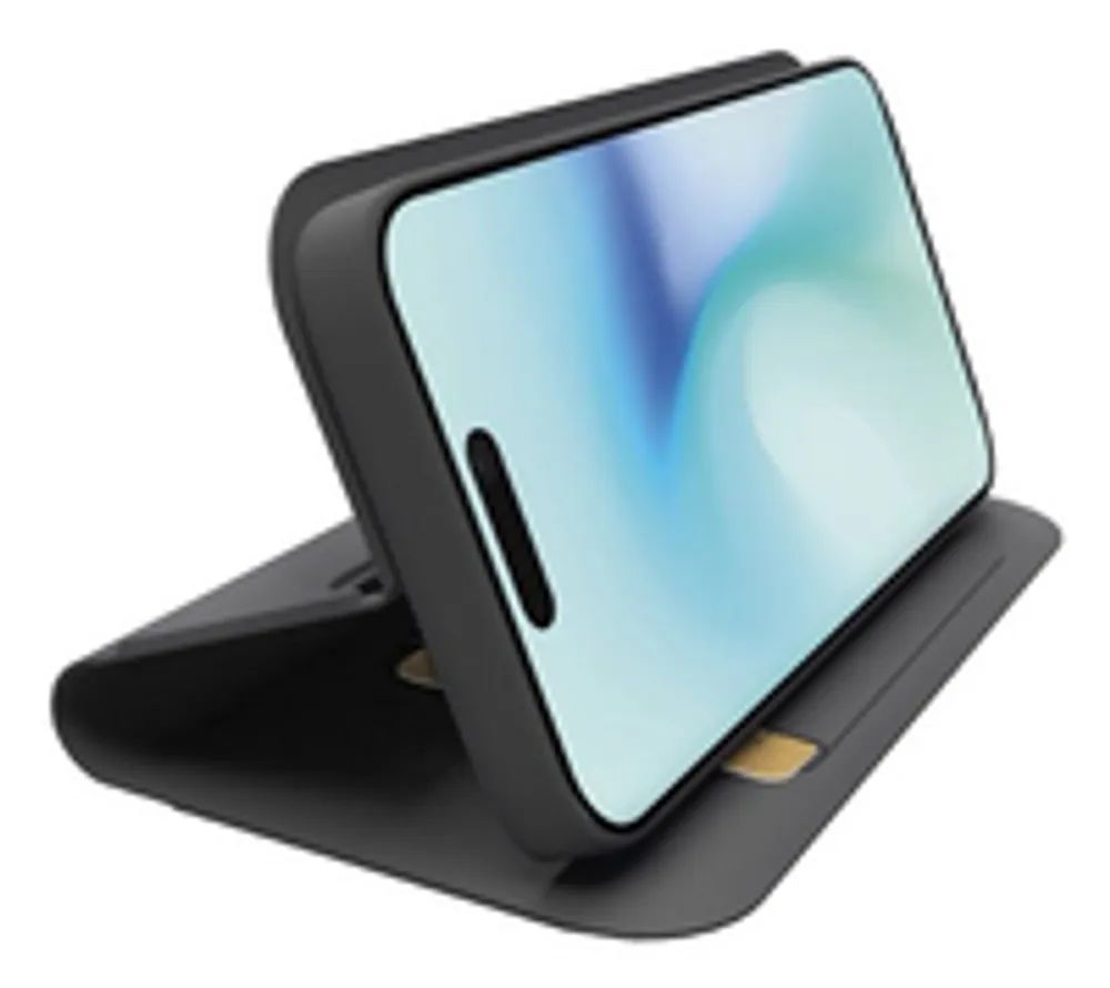 SBS Wallet Stand Case in PU für iPhone 16 Pro black - Tasche