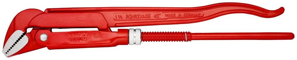 KNIPEX Rohrzange 45° rot pulverbeschichtet 430 mm