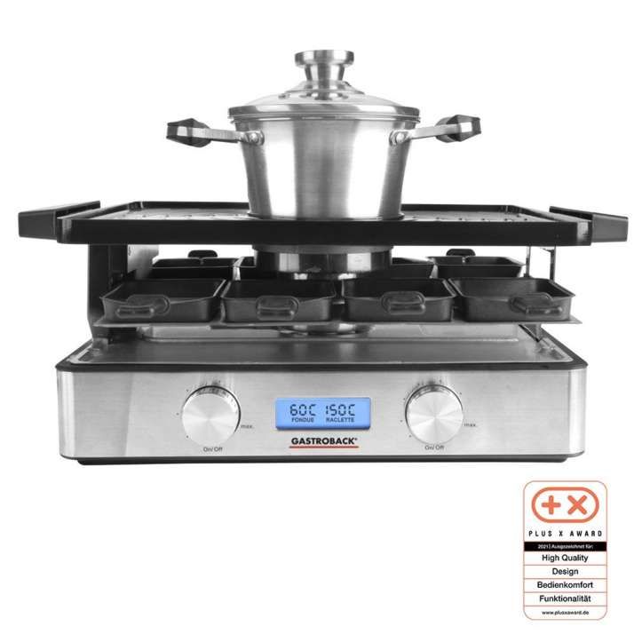 Gastroback Design Raclette-Fondue Advanced Plus