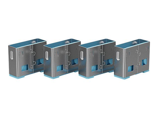 Lindy USB Port Blocker - USB-Portblocker - Blau (Packung mit 10)