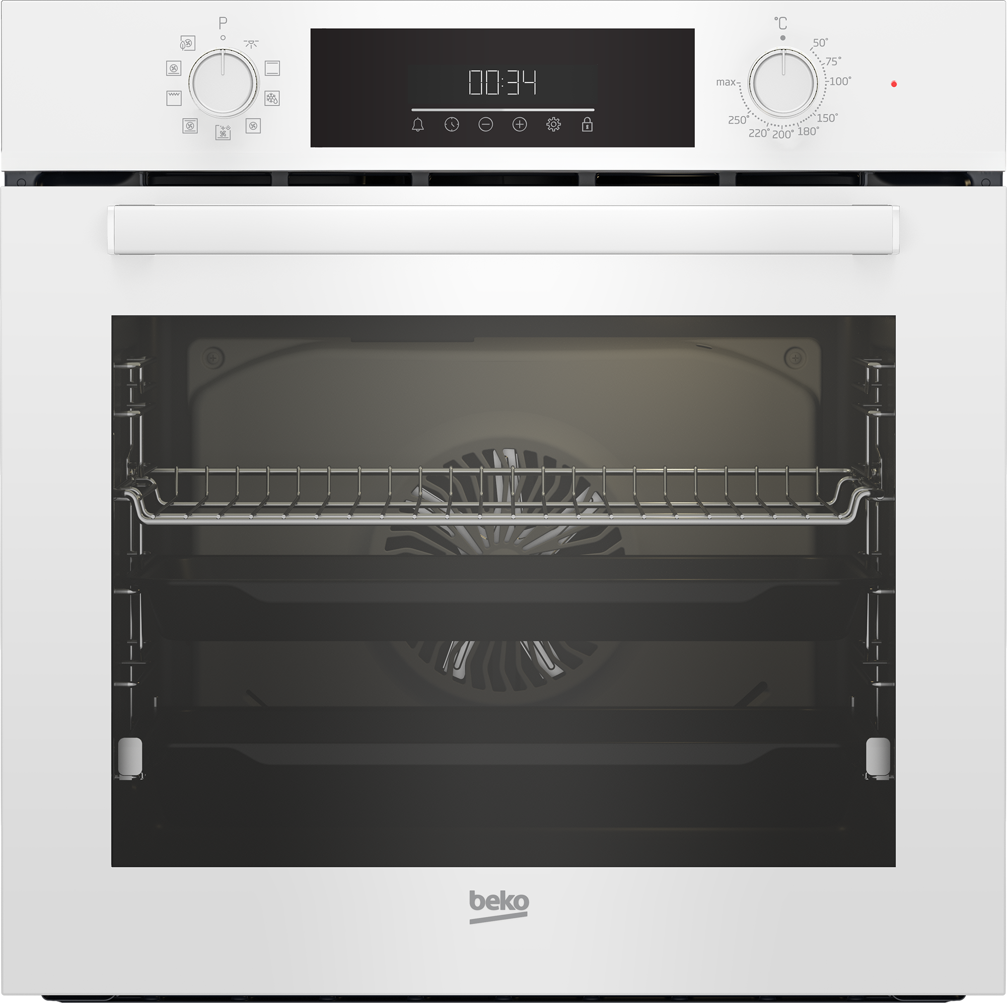 Beko BBIM14300WMS Einbau-Multifunktionsbackofen mit SteamShine, Weiß