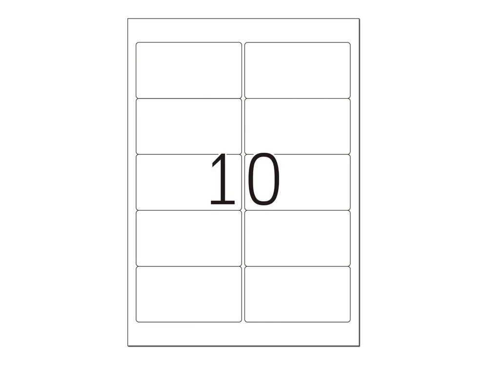 HERMA Selbstklebend - durchsichtig - 50.8 x 96 mm 250 Etikett(en) (25 Bogen x 10)