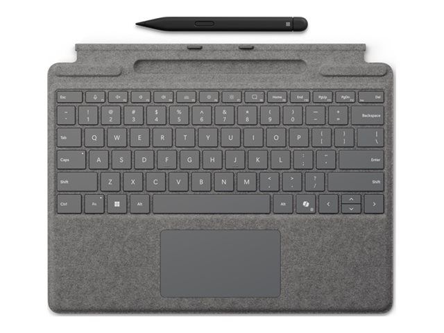 Microsoft Surface Pro Keyboard - Tastatur - mit Trackpad, Beschleunigungsmesser, Surface Slim Pen 2 Ablage- und Ladeschale
