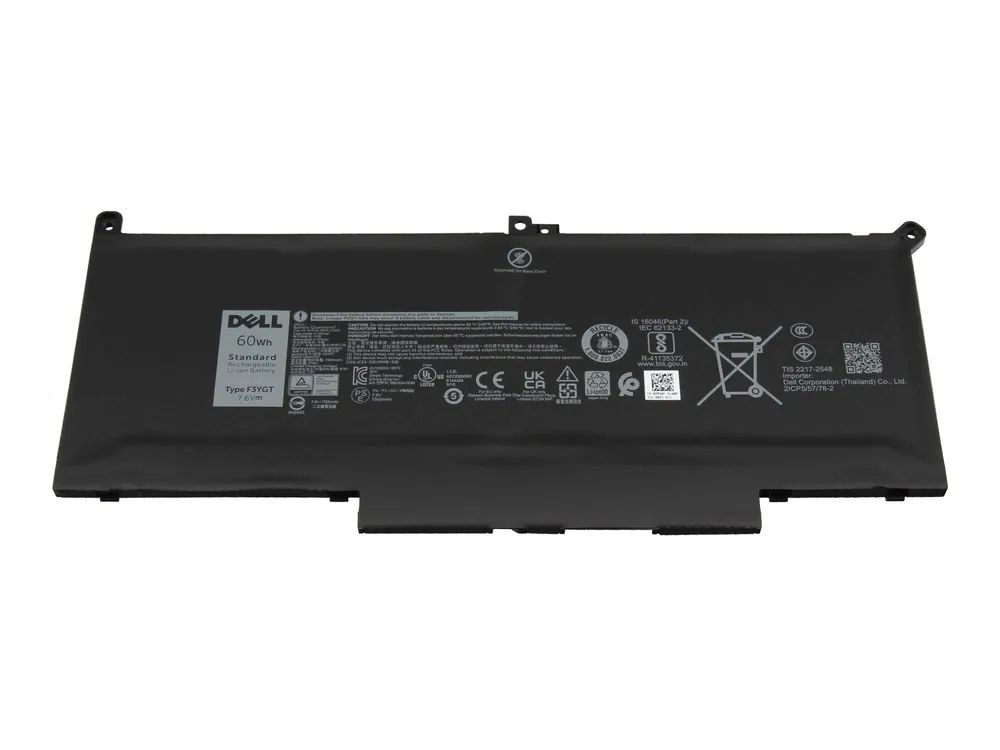 Dell Battery 60WHR 4 Cell 0F3YGT - Batterie - 7.500 mAh