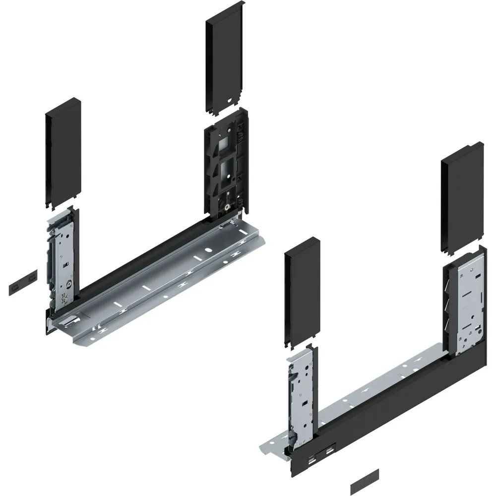BLUM LEGRABOX free, Zarge Höhe C, NL 350, Carbonschwarz-matt