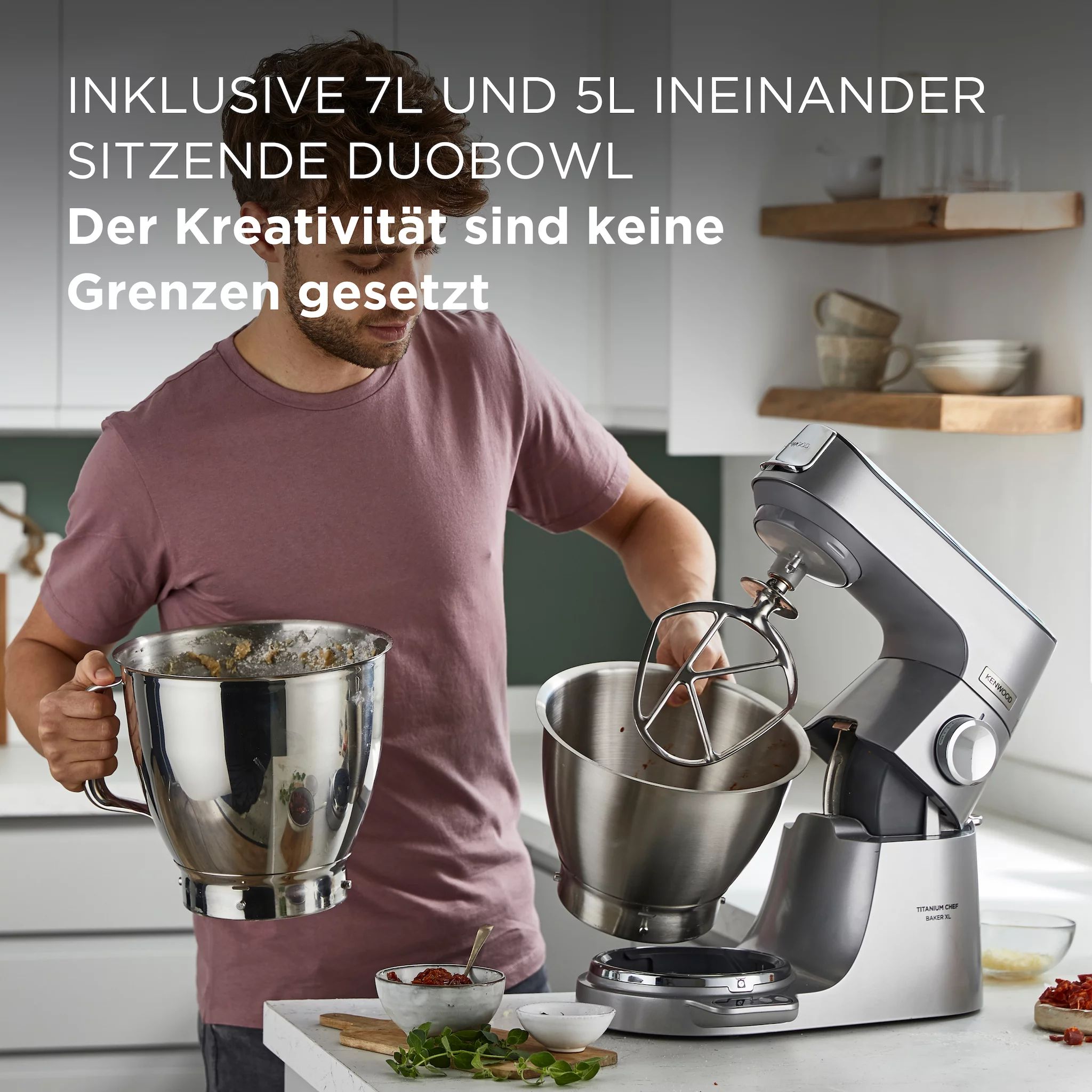 Kenwood Küchenmaschine Titanium Chef Baker XL KVL85.004SI