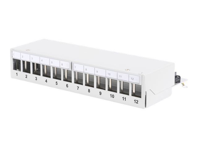 DIGITUS Modulares Desktop Patch Panel, geschirmt, 12-Port