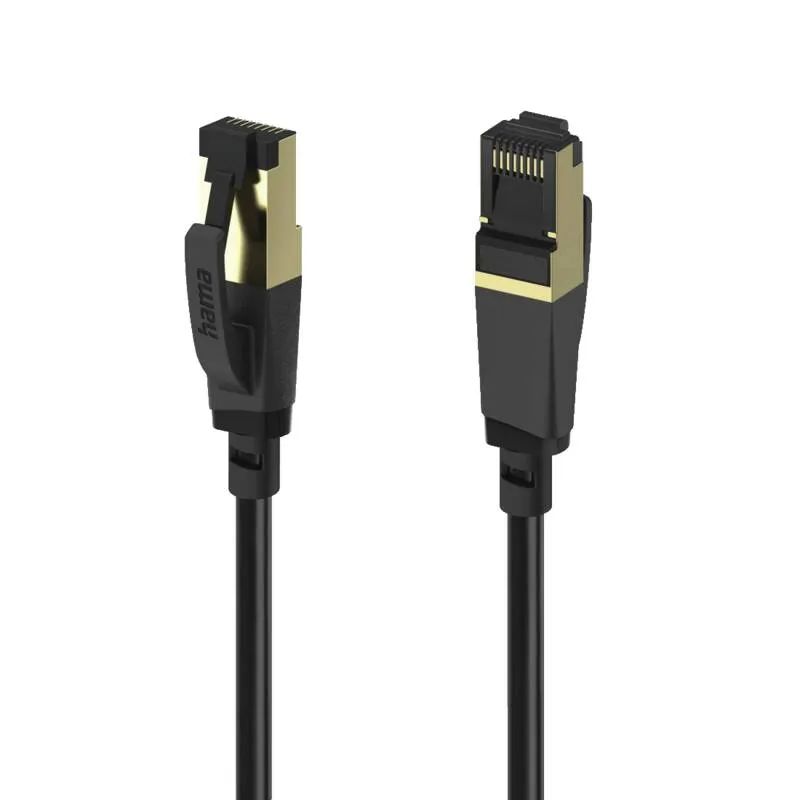Hama Netzwerkkabel, CAT-8, 40 Gbit/s, S/FTP geschirmt, 0,5 m