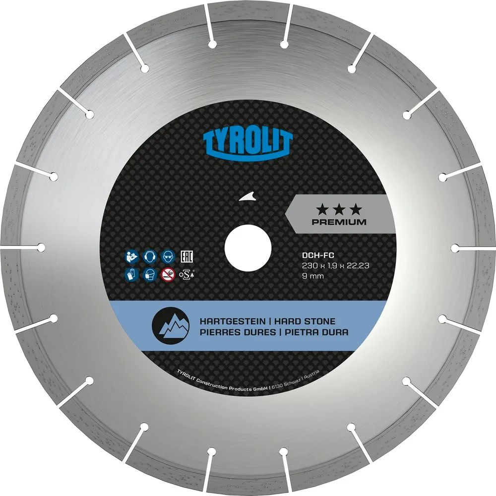 TYROLIT Diamant-Trennscheibe Premium DCH***FC 230 x 1.9/9 mm Hartgestein