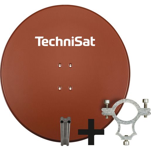 TechniSat SAT-SPIEGEL 85CM+AZ+SCHELLE / TECHNI 1485/1444 85 ROT 1485/1444
