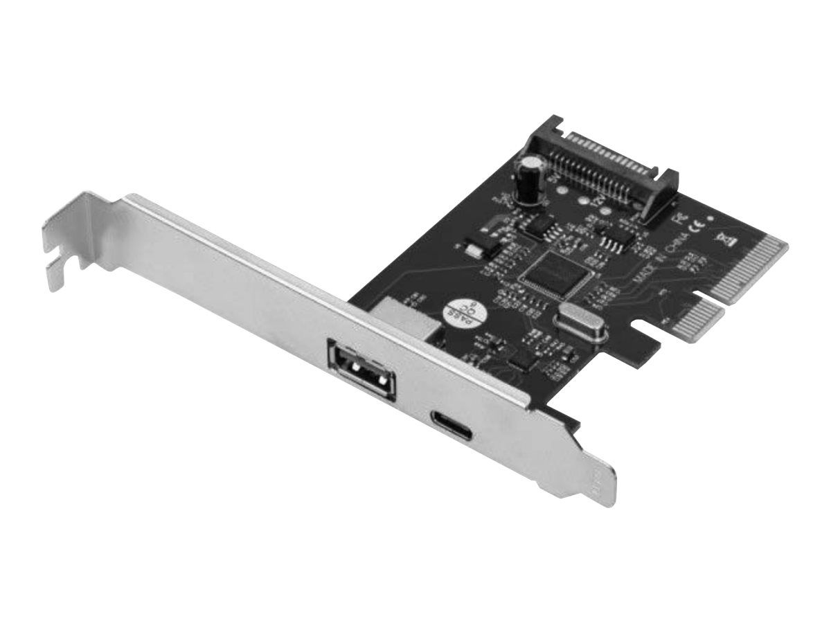 DIGITUS PCIe Karte, USB Typ-C + USB A